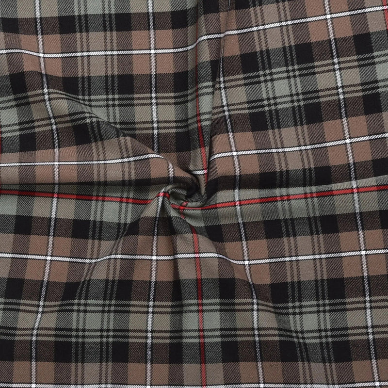 Scottish 16oz Tartan Plaid Fabric By The Yard - Mackenzie Weathered Tartan All Safe International