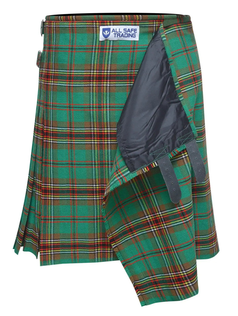 Men's 8 Yard Kilt for Men, Men's Deluxe Kilt, Scottish Tartan Kilt, Highland Wedding Kilt, Tara Murphy Kilt All Safe International