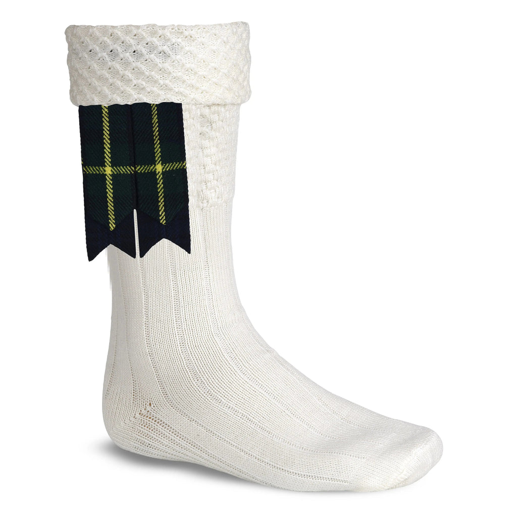 Scottish Tartan Kilt Flashes with Elastic Adjusters Gordon All Safe International