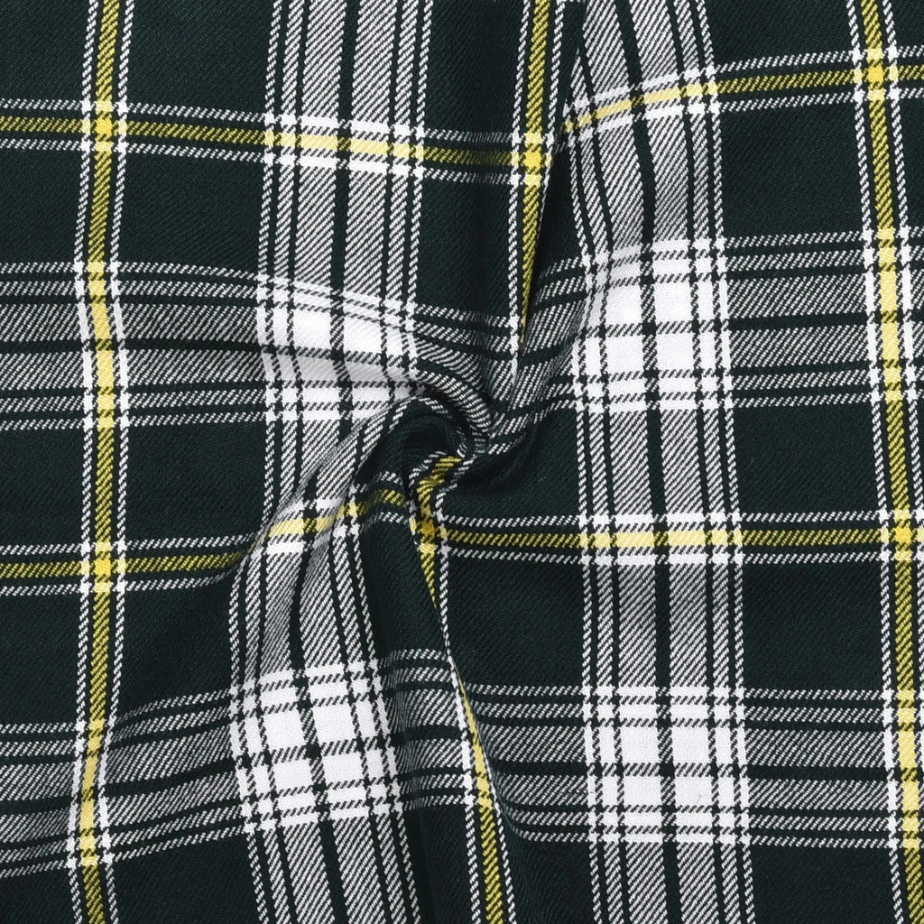 Scottish 13oz Tartan Plaid Fabric By The Yard - St. Patrick Tartan All Safe International