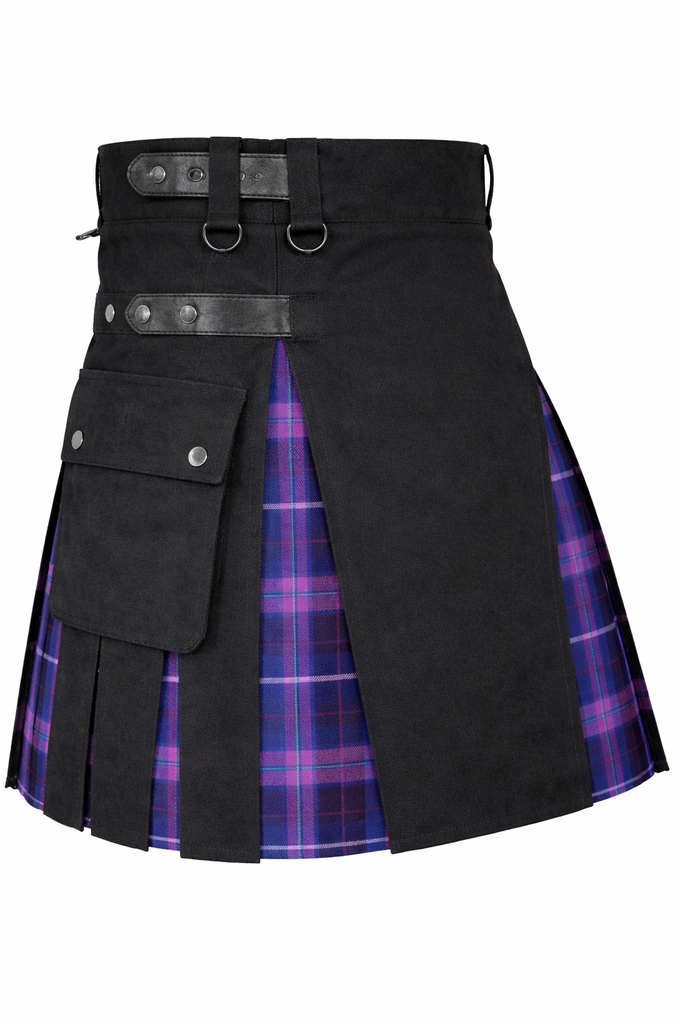 Women’s Pride of Scotland Hybrid Kilt – Plaid Mini Skirt for Golf, Highland Games & Casual Wear