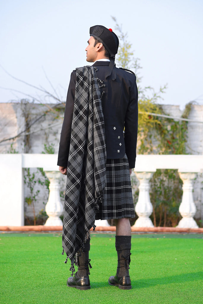 Scottish Men's Kilt Tartan Fly Plaid - Black Watch All Safe International