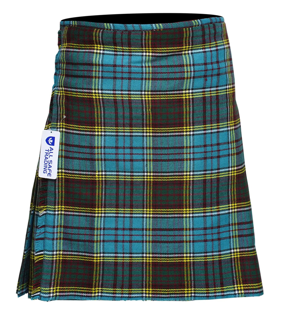 Men's 8 Yard Kilt for Men, Men's Deluxe Kilt, Scottish Tartan Kilt, Highland Wedding Kilt, Anderson Kilt All Safe International