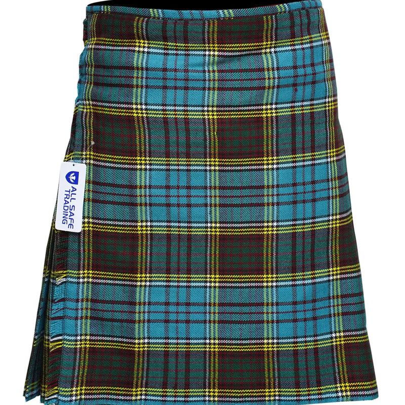 Men's 8 Yard Kilt for Men, Men's Deluxe Kilt, Scottish Tartan Kilt, Highland Wedding Kilt, Anderson Kilt All Safe International