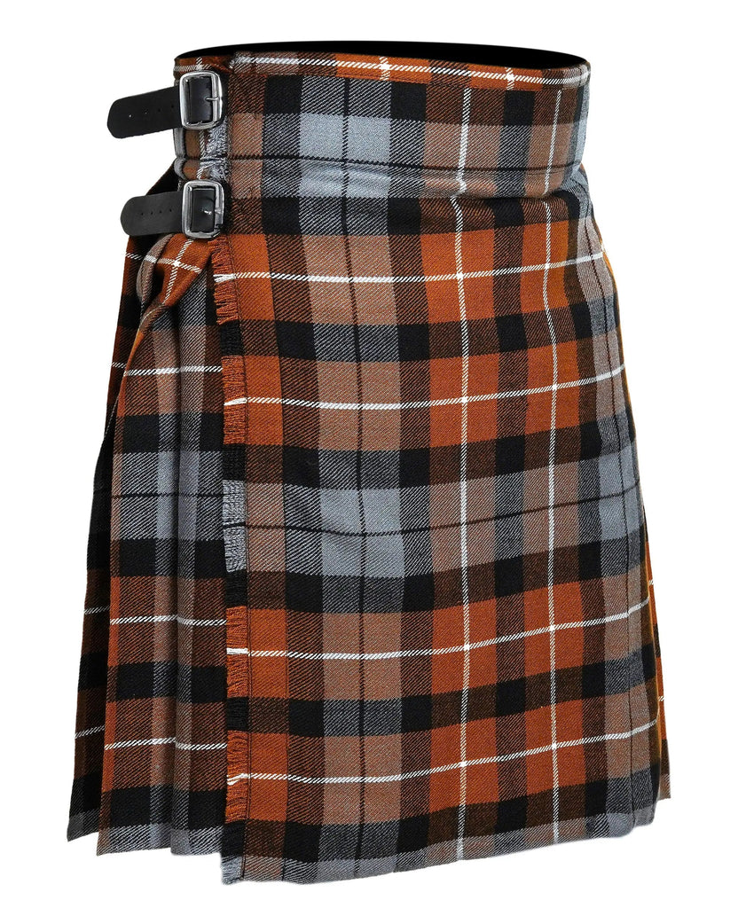 Men's 5 Yard Scottish Tartan Kilt, Highland Wedding Kilt, Graham of Montrose Weathered Tartan Kilt All Safe International