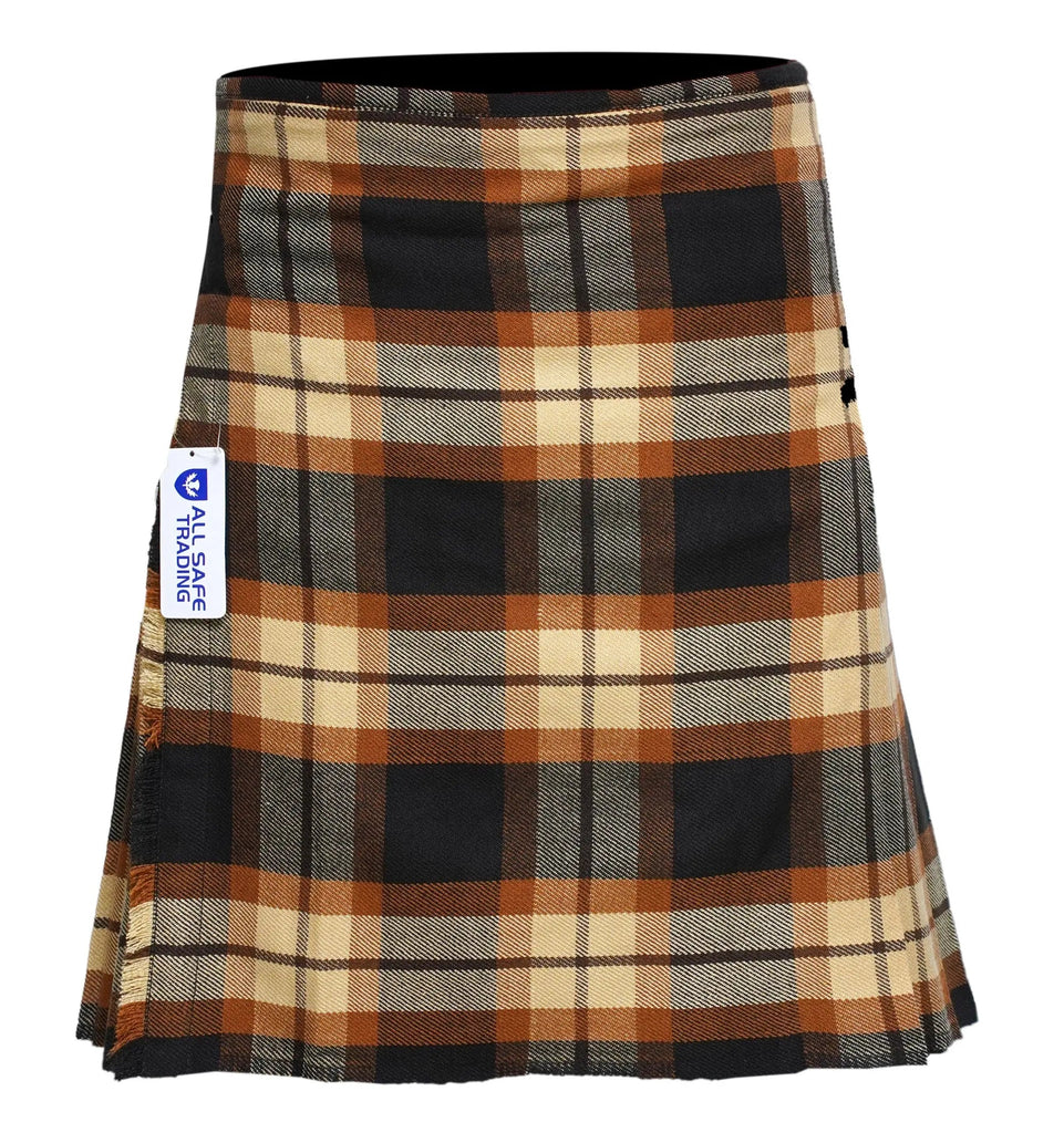 Men's 8 Yard Kilt for Men, Men's Deluxe Kilt, Scottish Tartan Kilt, Highland Wedding Kilt, Rose Ancient Kilt All Safe International