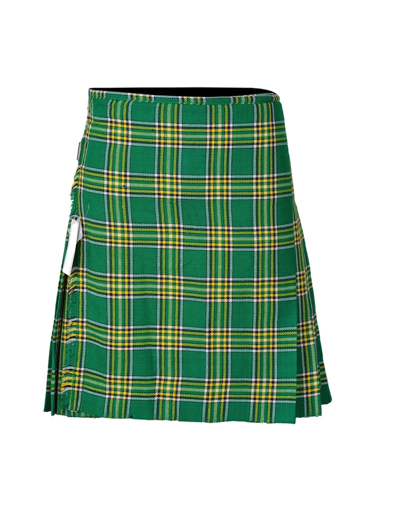 Scottish Traditional Tartan Kilt for Kids, Boys and Girls Toddler Kilts with Ease of Size - Irish Heritage Tartan All Safe International