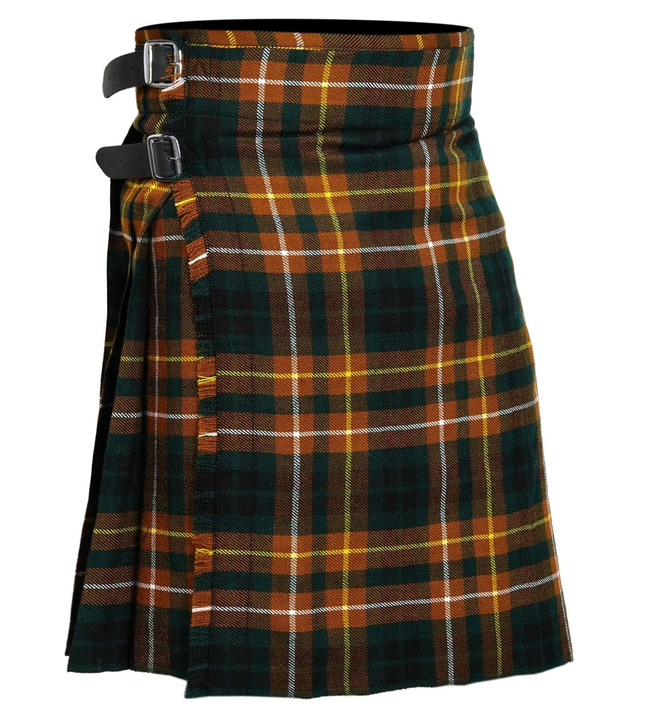 Men's 5 Yard Scottish Tartan Kilt, Highland Wedding Kilt, Buchanan Hunting Tartan Kilt All Safe International