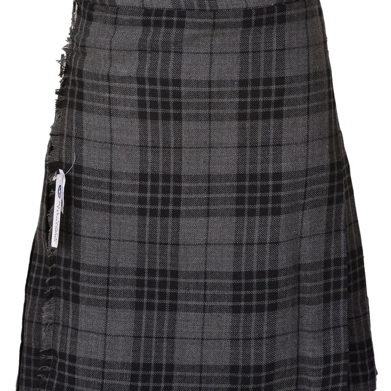 Men's 8 Yard Kilt for Men, Men's Deluxe Kilt, Scottish Tartan Kilt, Highland Wedding Kilt, Grey Watch Kilt All Safe International