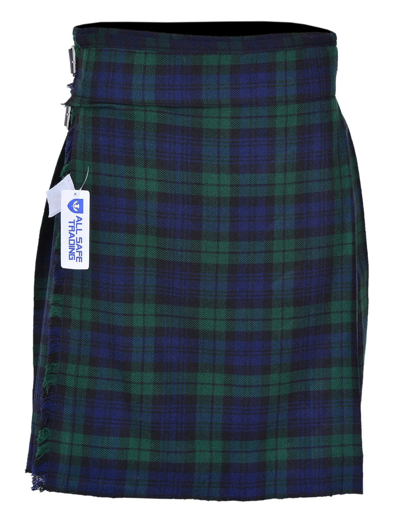 Men's 5 Yard Scottish Tartan Kilt, Highland Wedding Kilt, Black Watch Tartan Kilt All Safe International
