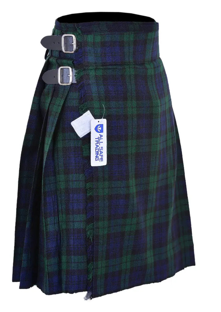 Men's 5 Yard Scottish Tartan Kilt, Highland Wedding Kilt, Black Watch Tartan Kilt All Safe International