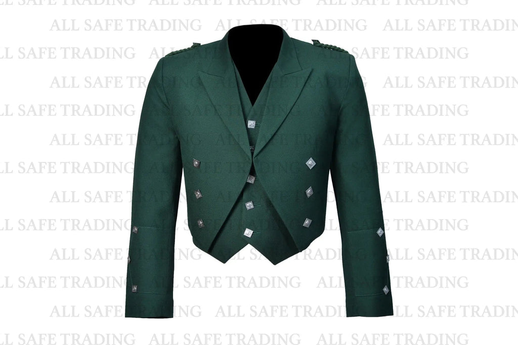 Prince Charlie Kilt Jacket – Timeless Scottish Elegance with Classic Design & Premium Quality of Our Kilt Jacket for Prestigious Formal and Scottish Costume Men for Occasions All Safe International