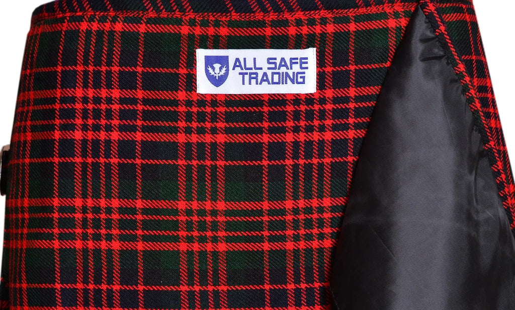 Men's 8 Yard Kilt for Men, Men's Deluxe Kilt, Scottish Tartan Kilt, Highland Wedding Kilt, Macdonald Kilt All Safe International