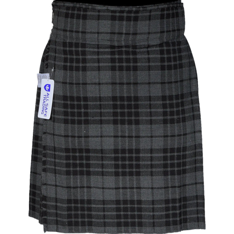 Authentic Scottish Men's Tartan Kilts - Highland Light Weight Value Kilt Embrace Your Heritage with Comfort Grey Tartan Kilt All Safe International