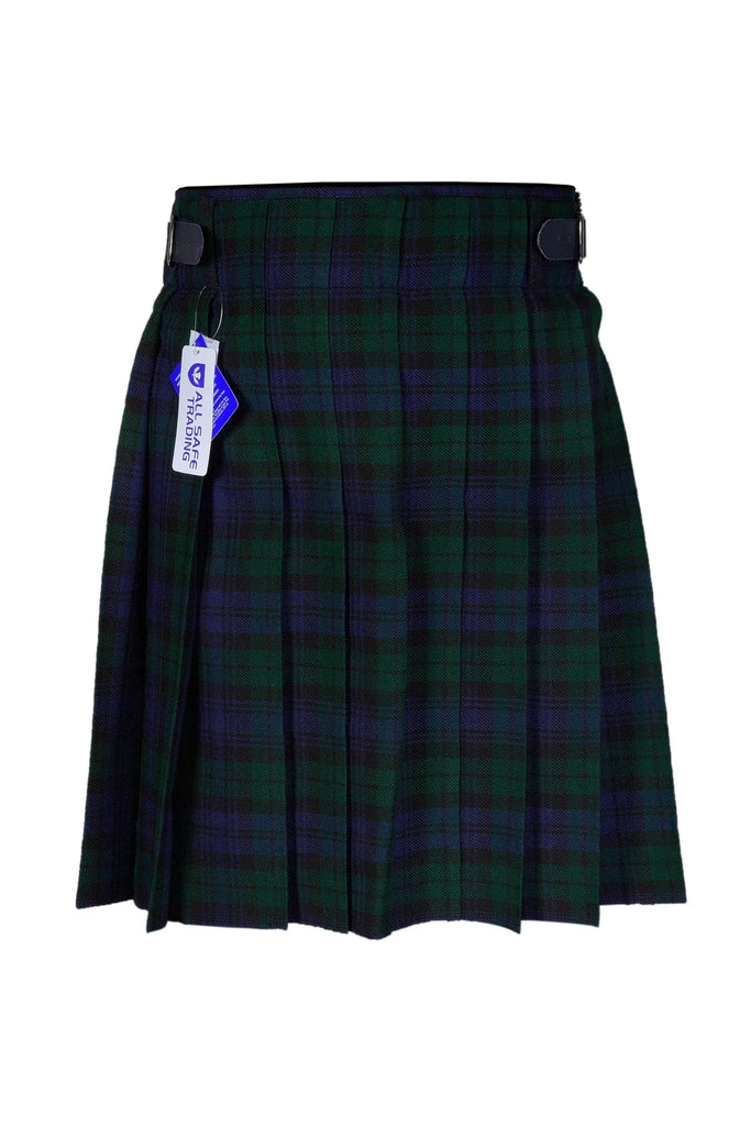 Authentic Scottish Men's Tartan Kilts - Highland Light Weight Value Kilt Embrace Your Heritage with Comfort Black Watch Tartan Kilt All Safe International