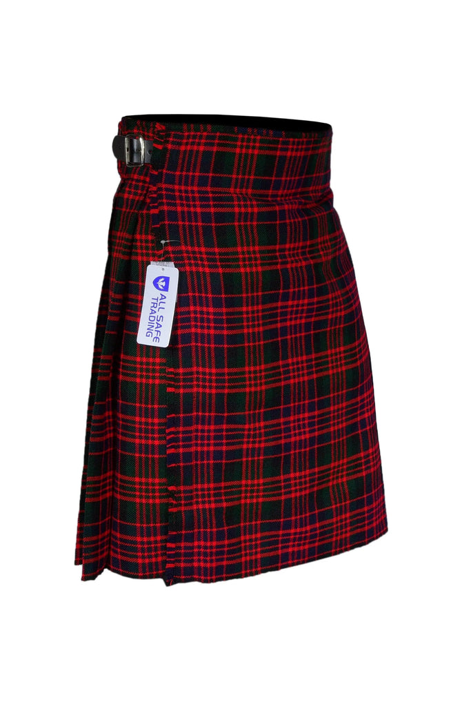Authentic Scottish Men's Tartan Kilts - Highland Light Weight Value Kilt Embrace Your Heritage with Comfort Macdonald Tartan Kilt All Safe International
