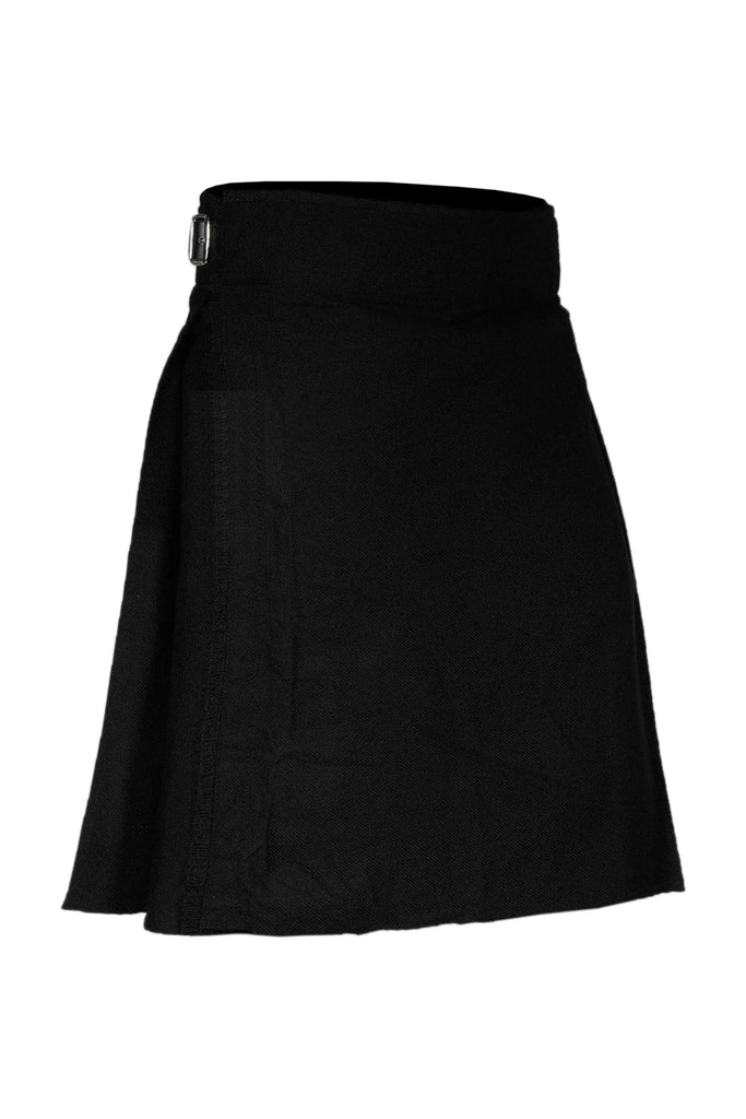 Authentic Scottish Men's Tartan Kilts - Highland Light Weight Value Kilt Embrace Your Heritage with Comfort Plain Black Tartan Kilt All Safe International