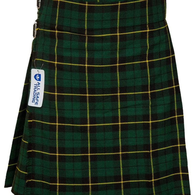 Men's 5 Yard Scottish Tartan Kilt, Highland Wedding Kilt, Wallace Hunting Tartan Kilt All Safe International
