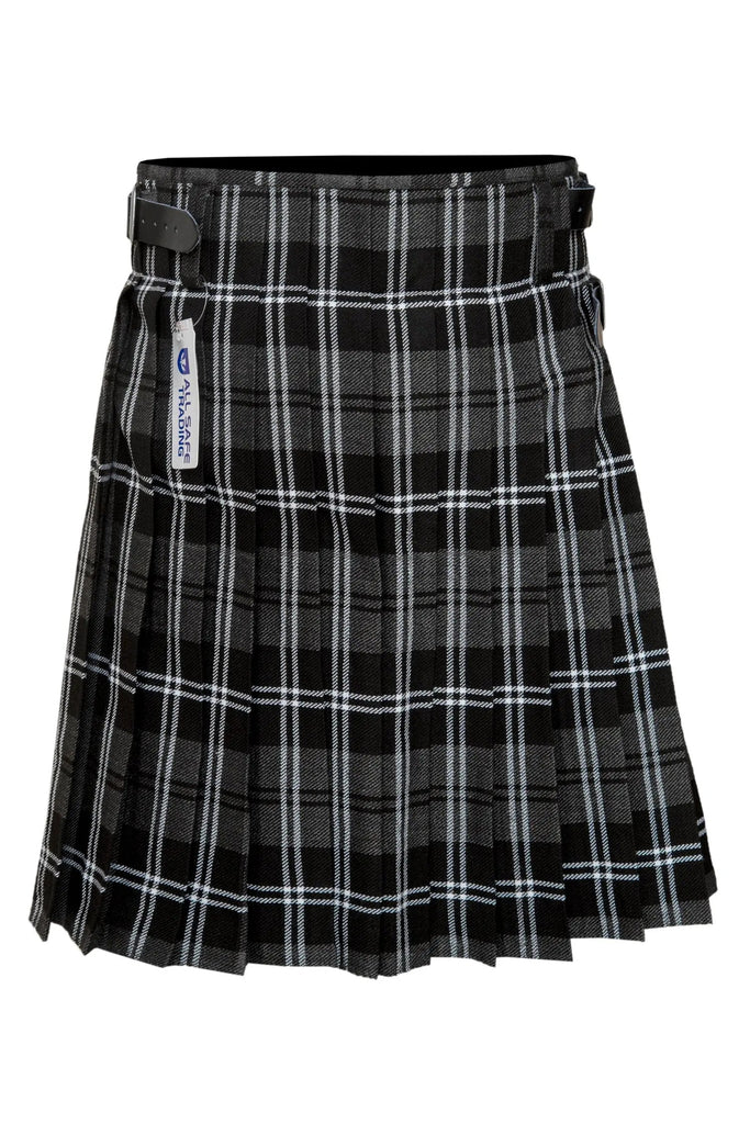 Men's 5 Yard Scottish Tartan Kilt, Highland Wedding Kilt, Granite Tartan Kilt All Safe International