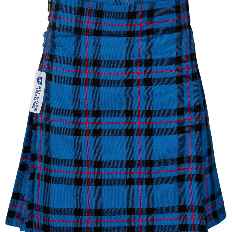 Men's 5 Yard Scottish Tartan Kilt, Highland Wedding Kilt, Elliot Modern Tartan Kilt All Safe International