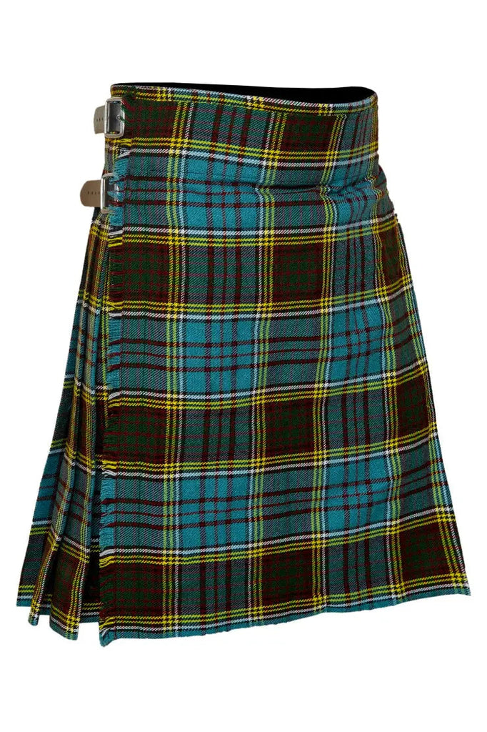 Men's 5 Yard Scottish Tartan Kilt, Highland Wedding Kilt, Anderson Tartan Kilt All Safe International