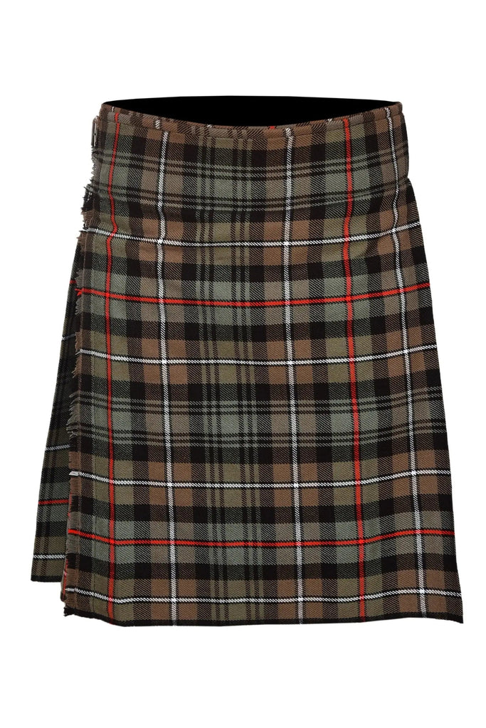 Men's 5 Yard Scottish Tartan Kilt, Highland Wedding Kilt, Mackenzie Weathered Tartan Kilt All Safe International