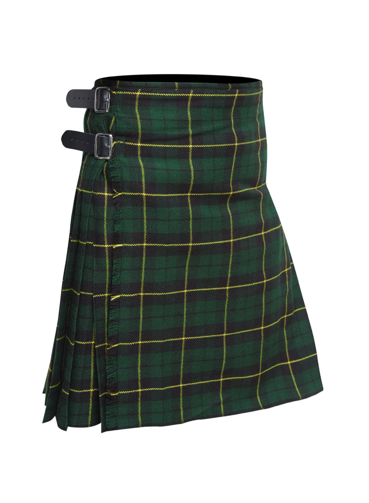 Scottish Traditional Tartan Kilt for Kids, Boys and Girls Toddler Kilts with Ease of Size - Wallace Hunting Tartan All Safe International