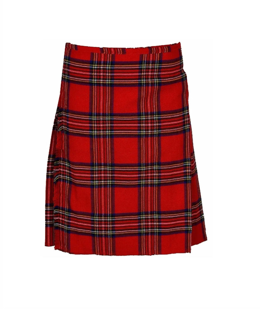 Scottish Traditional Tartan Kilt for Kids, Boys and Girls Toddler Kilts with Ease of Size - Royal Stewart Tartan All Safe International