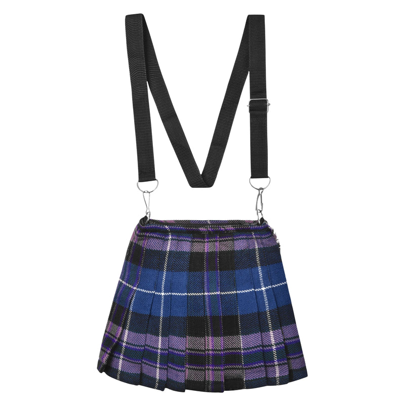 Traditional Scottish Women Tartan Bag Pleated Crossbody Purse - Adjustable Straps, Zip Closure Pride of Scotland Tartan All Safe International