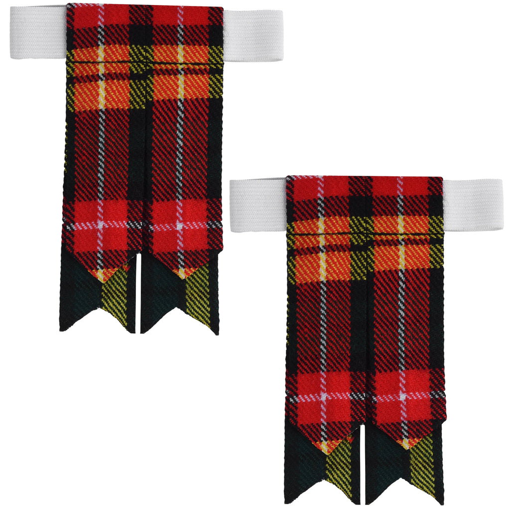 Scottish Tartan Kilt Flashes with Elastic Adjusters Buchanan All Safe International