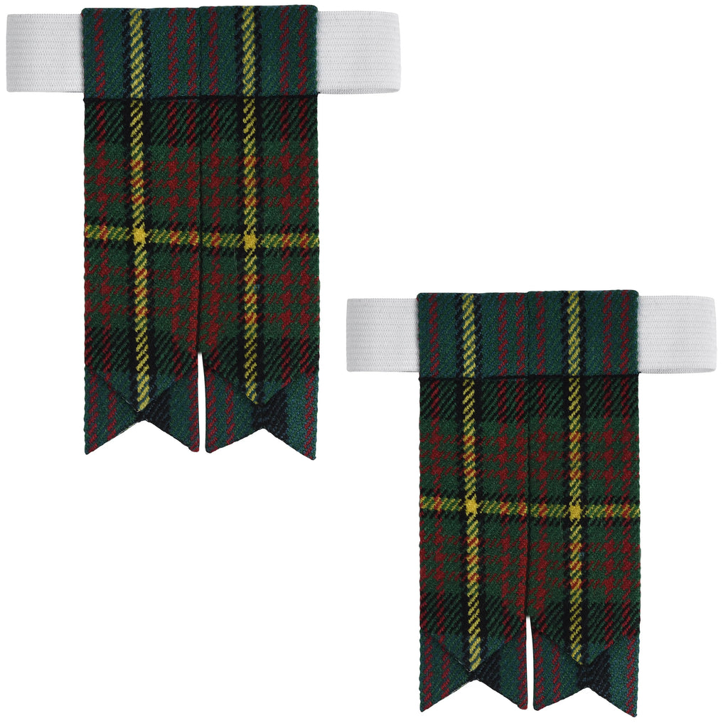 Scottish Tartan Kilt Flashes with Elastic Adjusters Muir All Safe International
