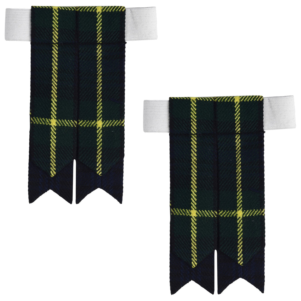 Scottish Tartan Kilt Flashes with Elastic Adjusters Gordon All Safe International