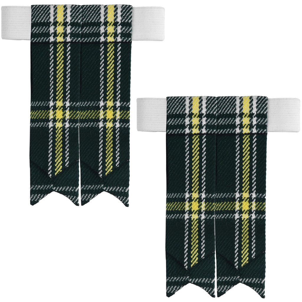 Scottish Tartan Kilt Flashes with Elastic Adjusters St Patrick All Safe International