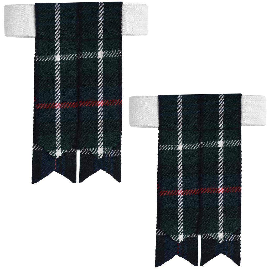 Scottish Tartan Kilt Flashes with Elastic Adjusters Mackenzie All Safe International
