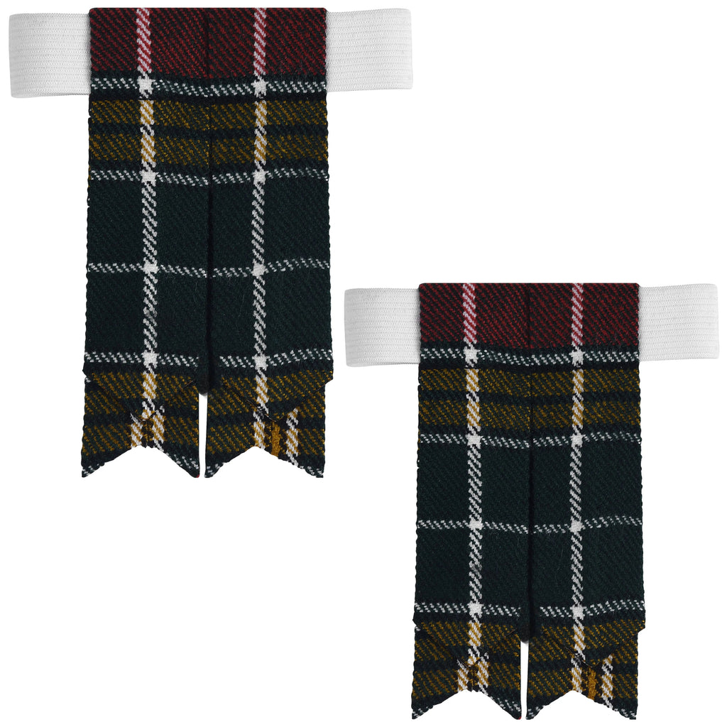 Scottish Tartan Kilt Flashes with Elastic Adjusters Buchanan Ancient All Safe International