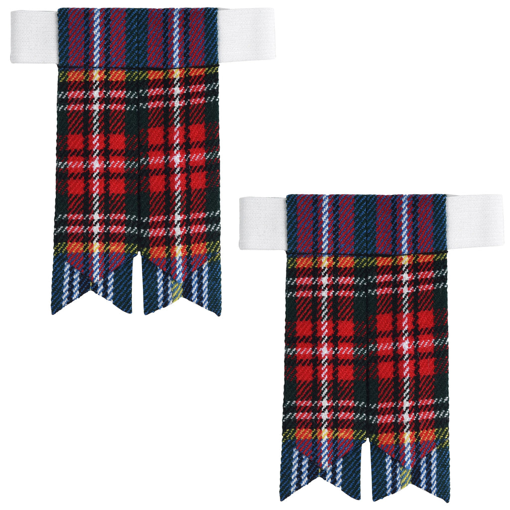 Scottish Tartan Kilt Flashes with Elastic Adjusters Macbeth All Safe International