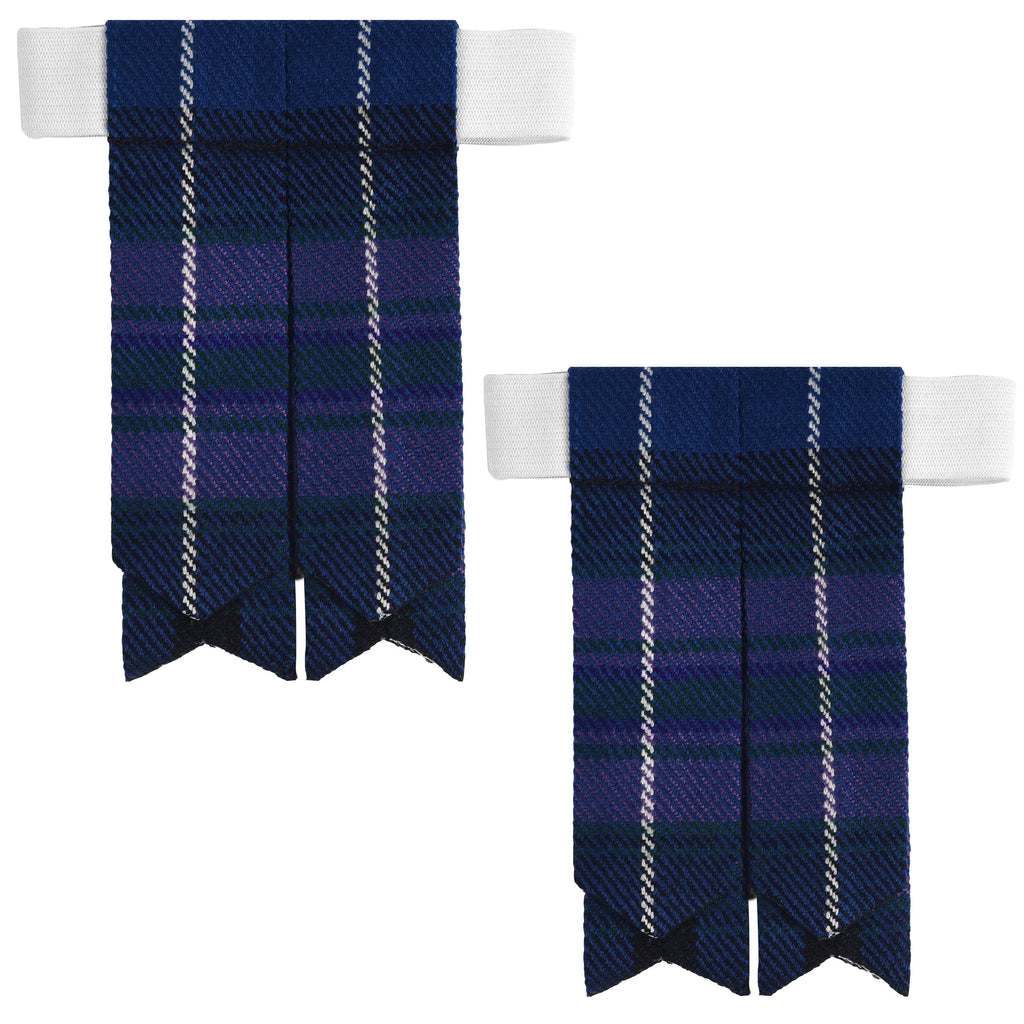 Scottish Tartan Kilt Flashes with Elastic Adjusters Pride of Scotland All Safe International