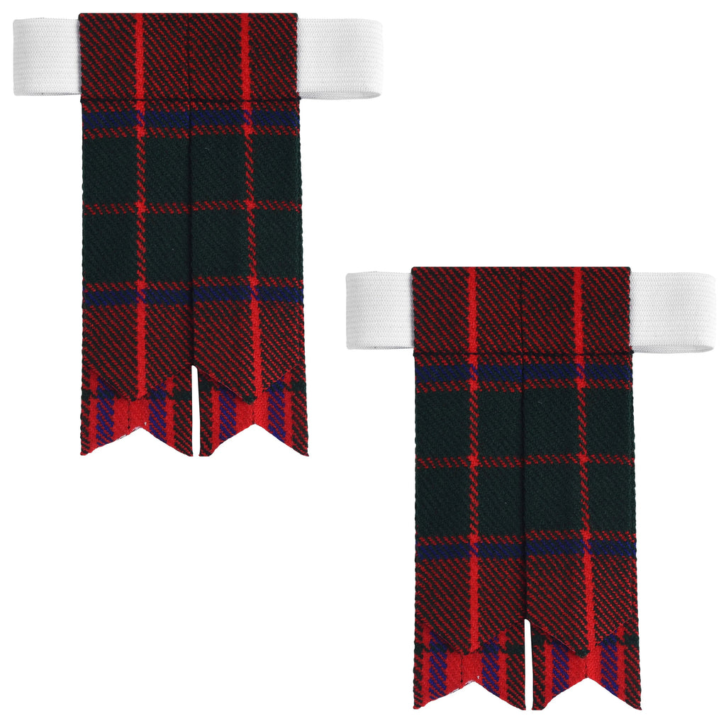 Scottish Tartan Kilt Flashes with Elastic Adjusters Robertson All Safe International