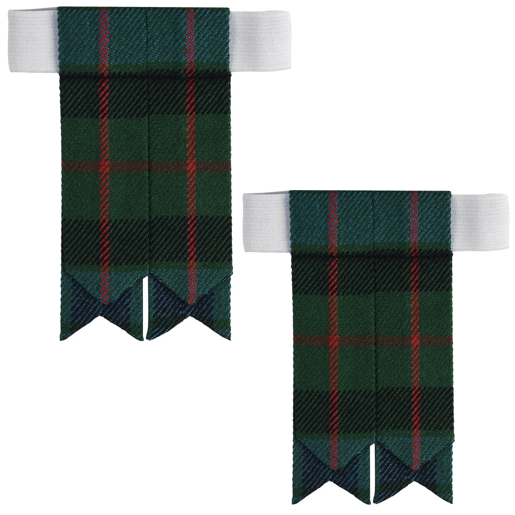 Scottish Tartan Kilt Flashes with Elastic Adjusters Gunn Ancient All Safe International