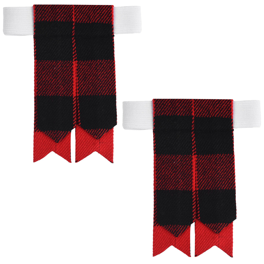 Scottish Tartan Kilt Flashes with Elastic Adjusters Rob Roy All Safe International