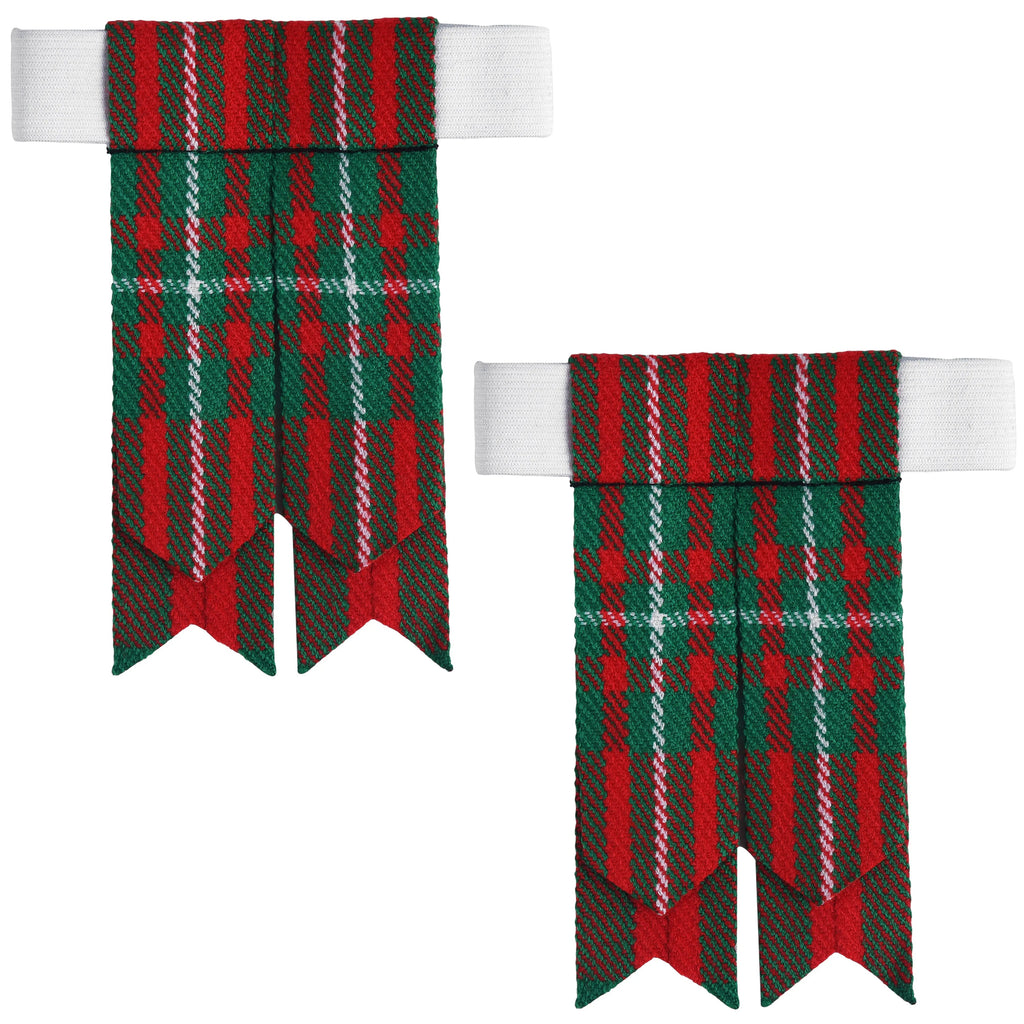 Scottish Tartan Kilt Flashes with Elastic Adjusters Macgregor All Safe International