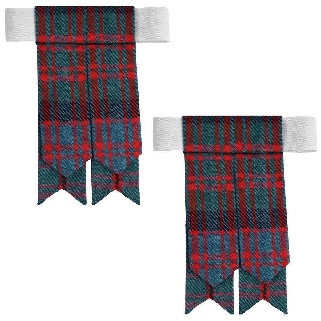 Scottish Tartan Kilt Flashes with Elastic Adjusters Macdonald Ancient All Safe International