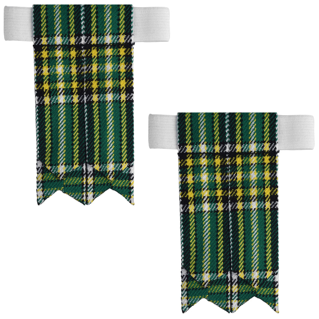 Scottish Tartan Kilt Flashes with Elastic Adjusters Irish Heritage All Safe International
