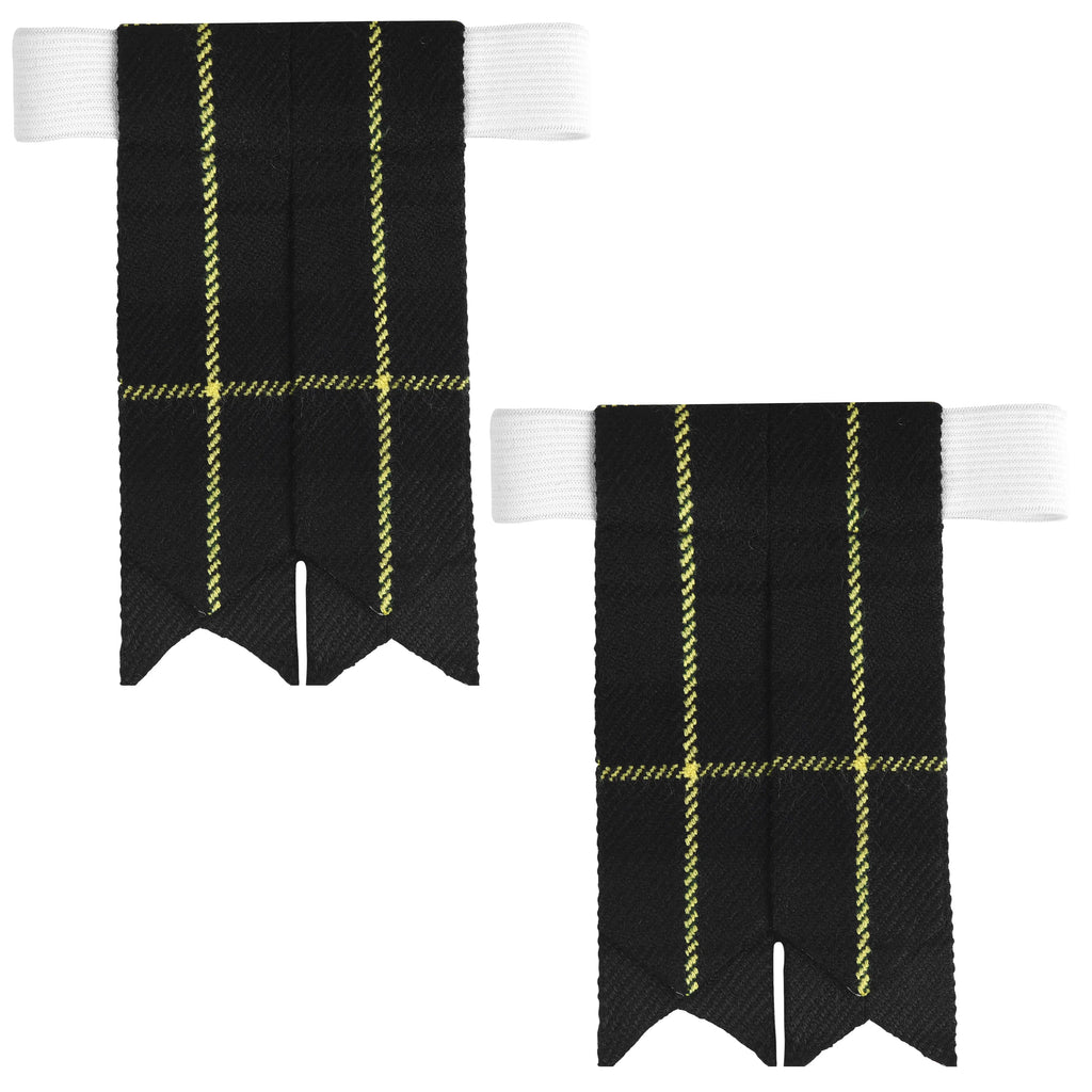 Scottish Tartan Kilt Flashes with Elastic Adjusters Wallace Hunting All Safe International