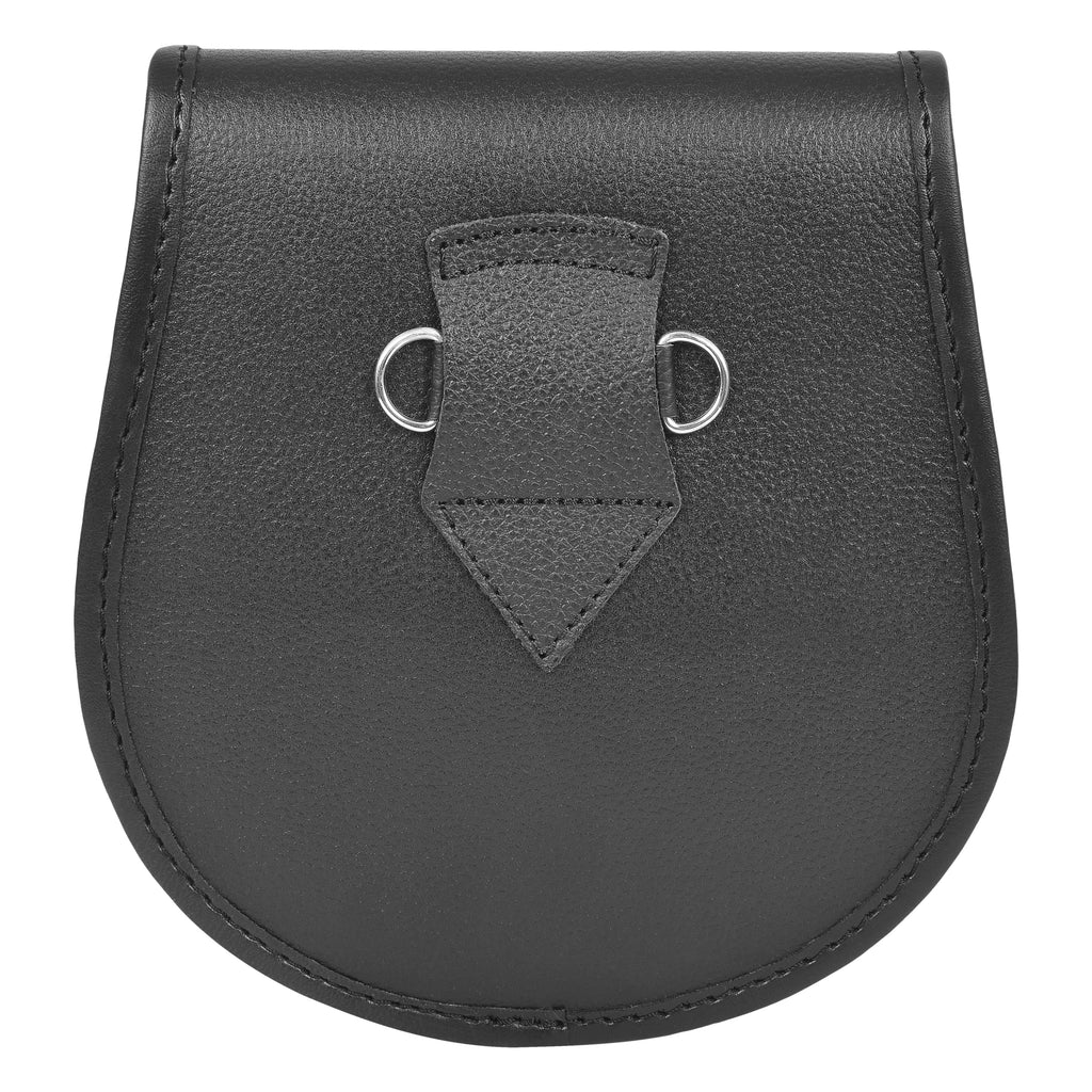 Premium Leather Sporran for Men - Ideal Kilt Accessories for Men, Scottish Kilt Sporran with Chain Belt Art # 6 All Safe International