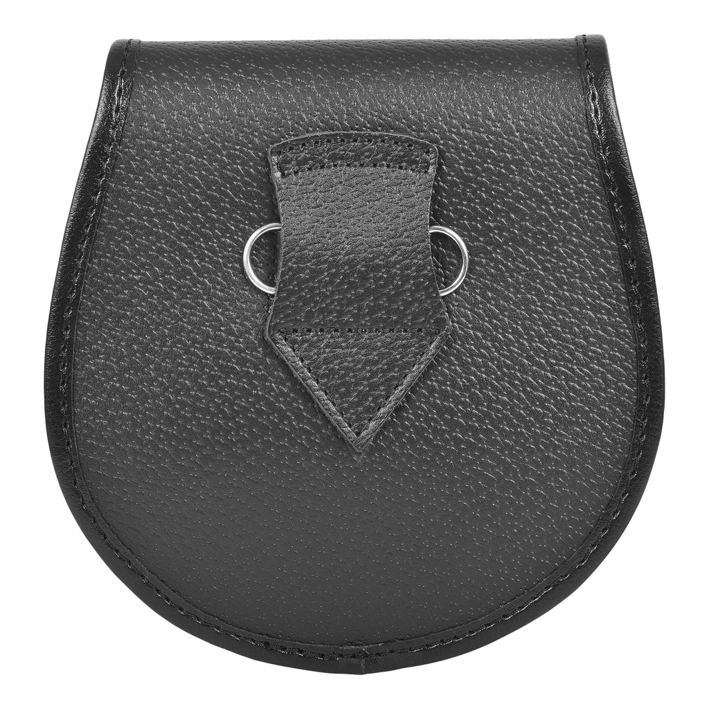 Premium Leather Sporran for Men - Ideal Kilt Accessories for Men, Scottish Kilt Sporran with Chain Belt Art # 8 All Safe International