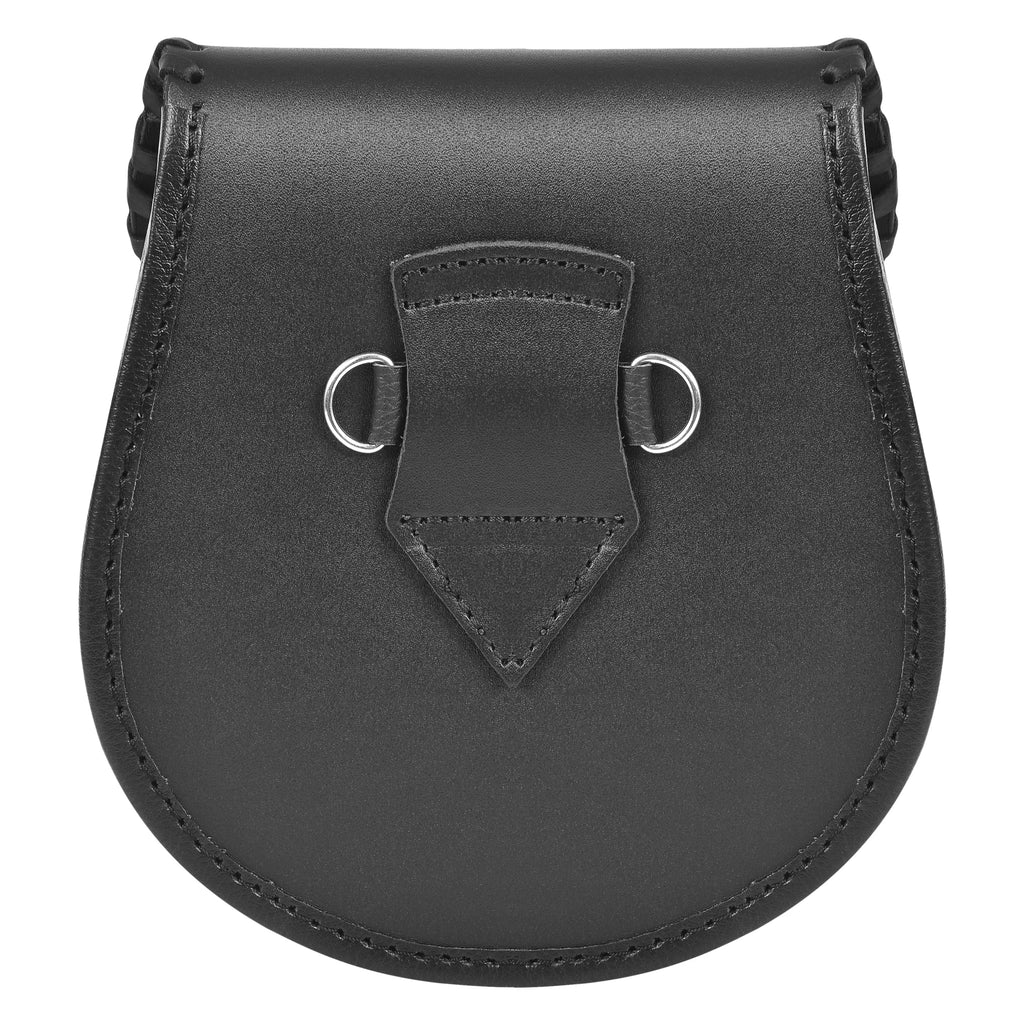Premium Leather Sporran for Men - Ideal Kilt Accessories for Men, Scottish Kilt Sporran with Chain Belt Art # 5 All Safe International