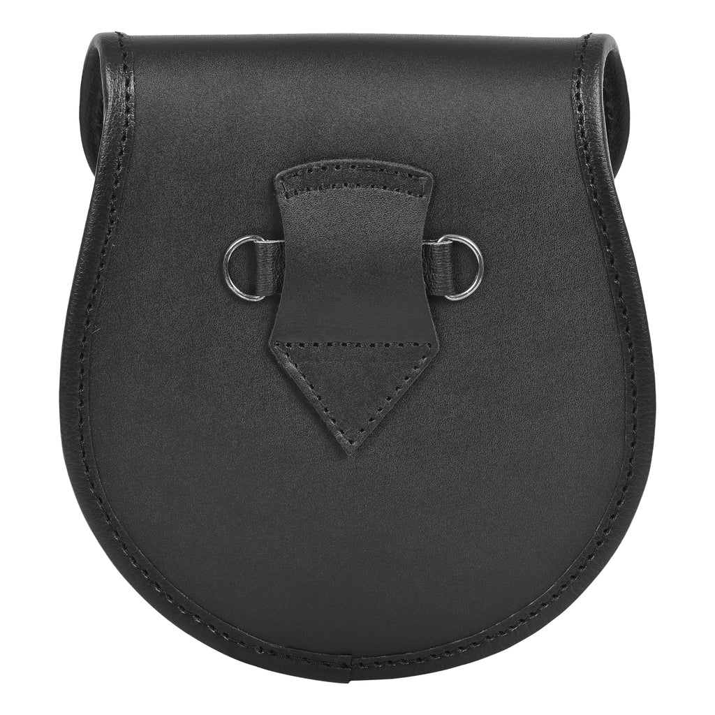 Premium Leather Sporran for Men - Ideal Kilt Accessories for Men, Scottish Kilt Sporran with Chain Belt Art # 9 All Safe International