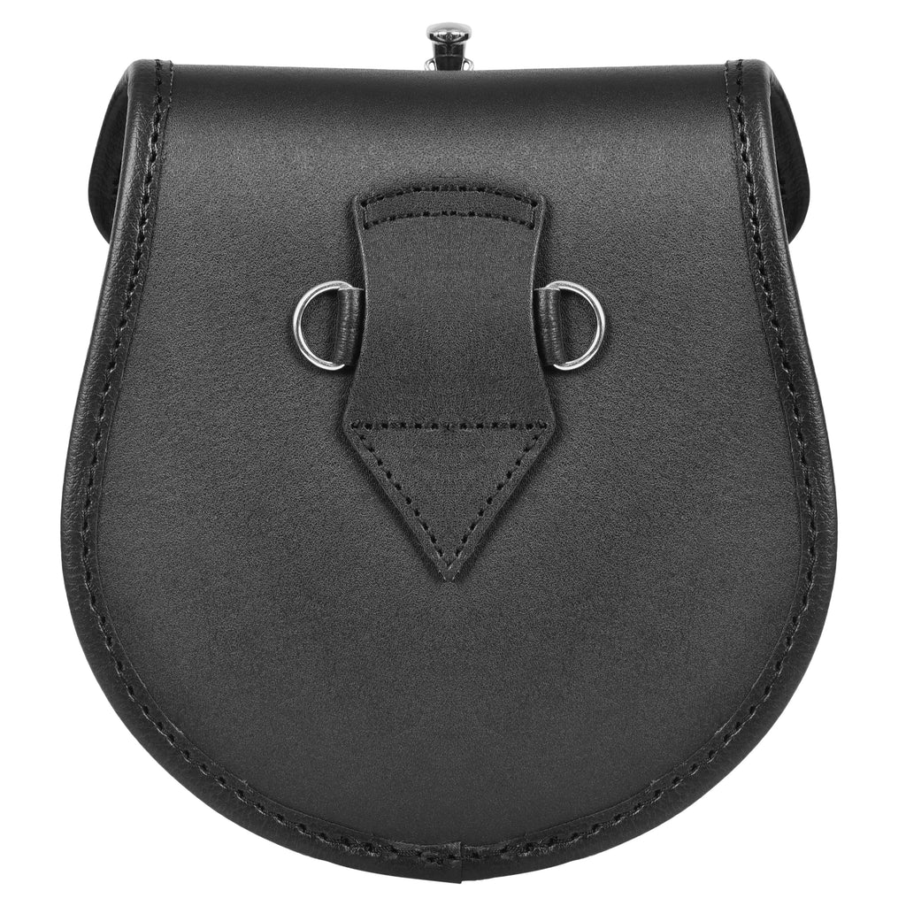Premium Leather Sporran for Men - Ideal Kilt Accessories for Men, Scottish Kilt Sporran with Chain Belt Art # 10 All Safe International