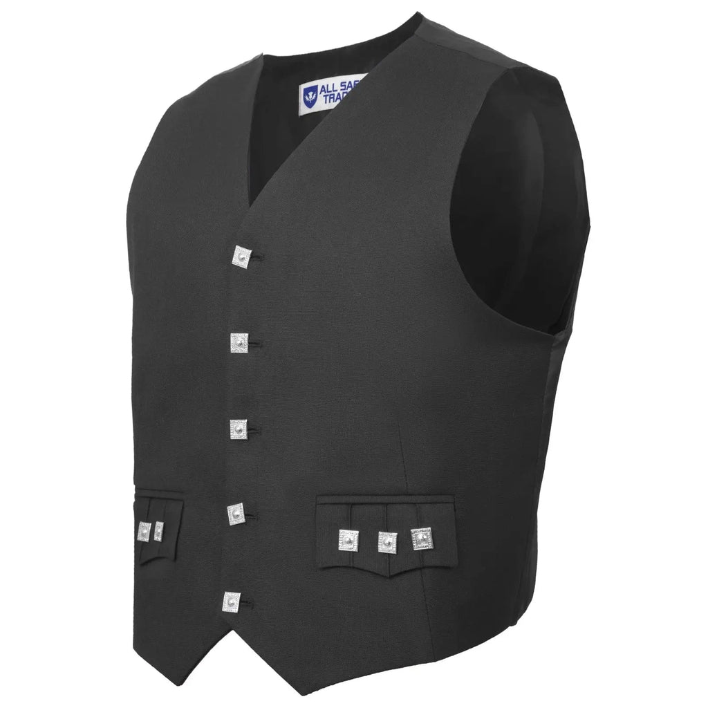 Scottish Argyle 5 Buttons Kilt Flaps Waistcoat/Vest All Safe International